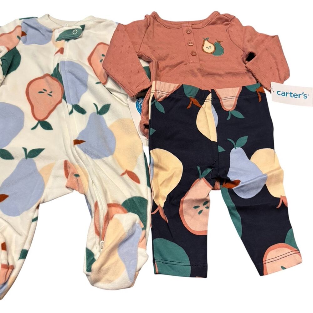 NWT Carter’s 3M fruit design two outfits